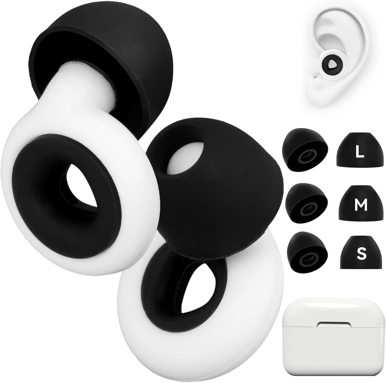 Loops Ear Plugs Loop Earplugs Quiet Reusable Ear Protectors in Flexible Silicone for Noise