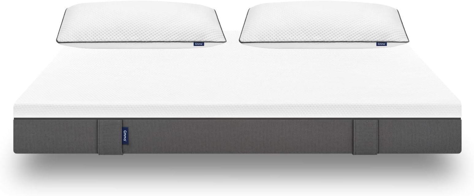 Emma Original Bundle - Original Super King Size Mattress and 2 Pillows, UK's Most Awarded Mattress, Supportive, Breathable, Pressure-relieving, 200 Nights Trial