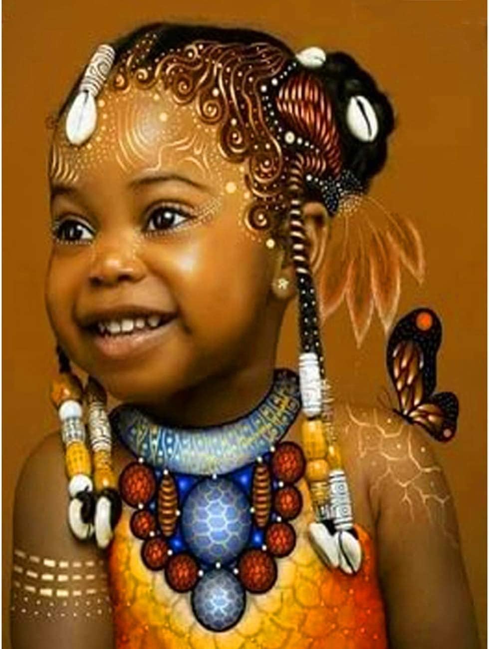 African Girls, 1000 Jigsaw Puzzle - Active Thinking Party Entertainment Puzzle Props - Each Piece is Unique and The Pieces fit Together Perfectly