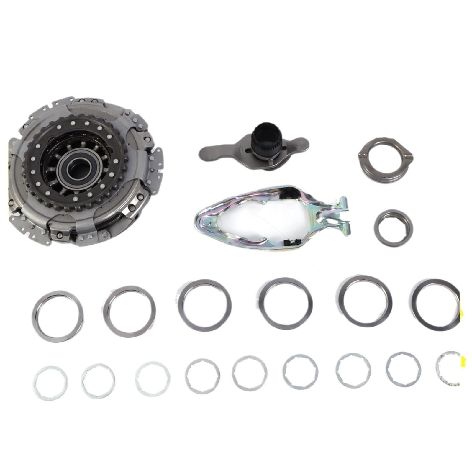 Juego de discos de embrague Ajuste para VW Jetta apto para AUDI A3 1,2 T 1,4 T 1,8 T 1 Juego de 7 velocidades DSG doble embrague motor piezas de accesorios de coche Embrague Asamblea