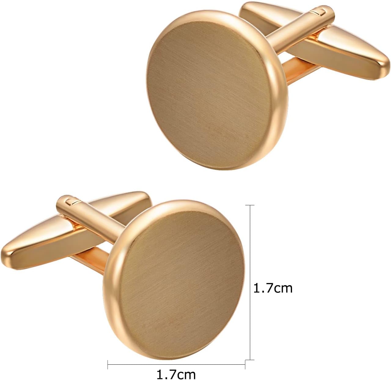 Brushed Gold Cufflinks For Men Silver Cuff Links Mens Gold