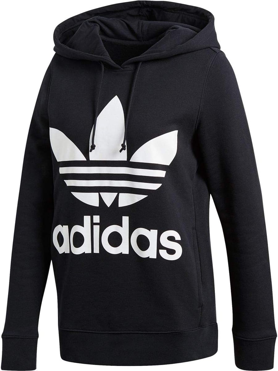 adidas Originals womens Trefoil Hoodie Small Black