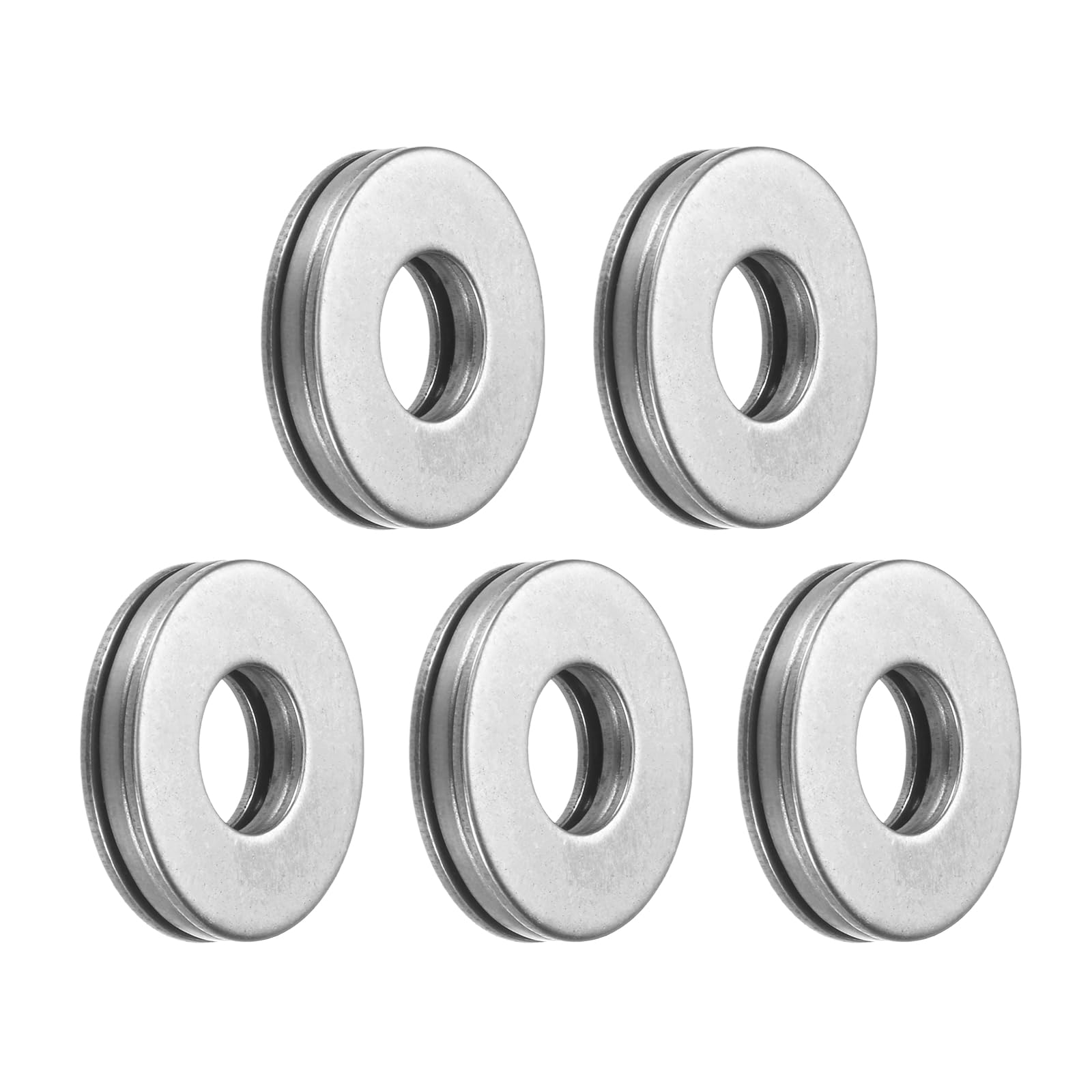 Cuscinetti Reggispinta A Rullini - 5 Pezzi - Foro 8mm, OD 19mm - Con Rondelle - Per Macchinari E Robotica