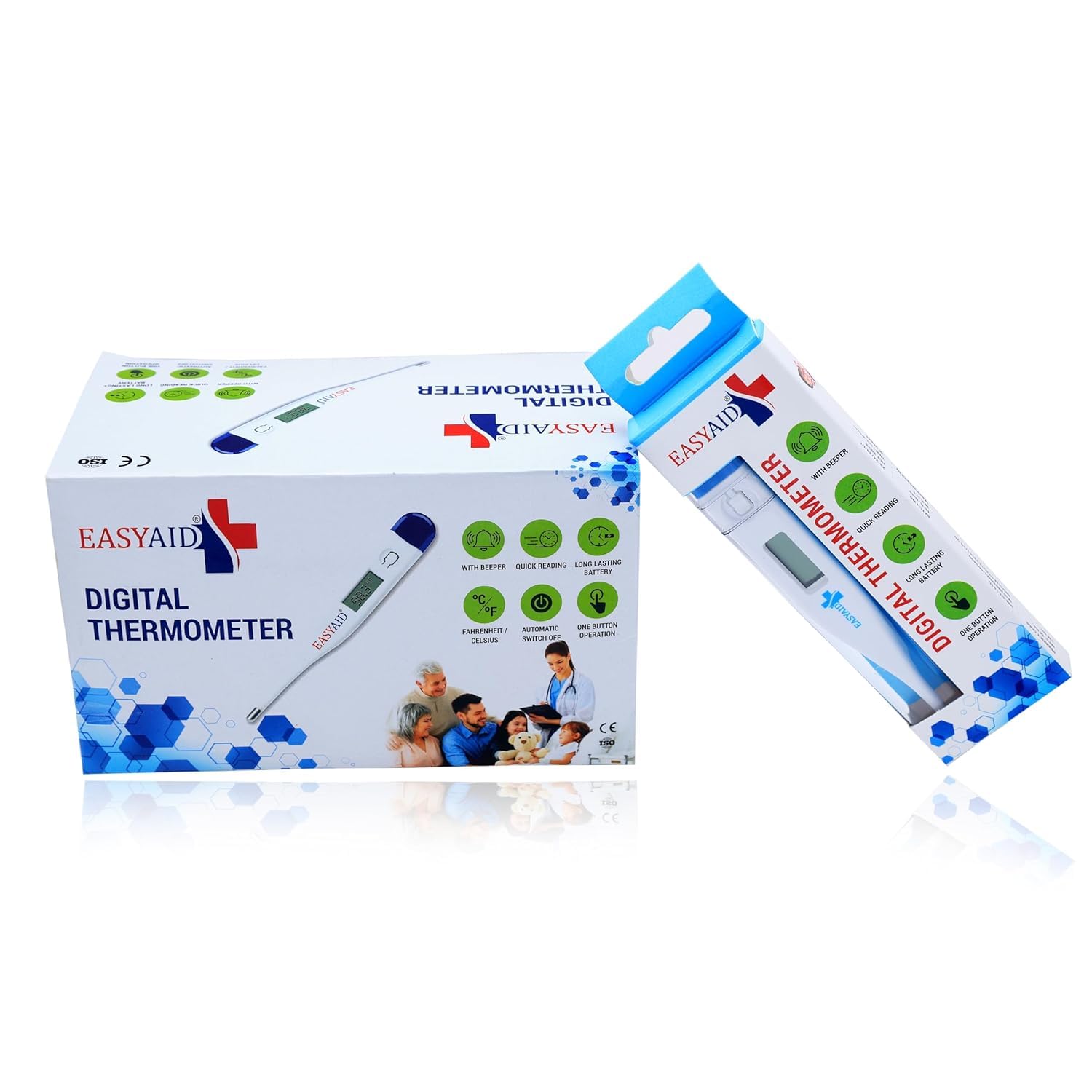 Easyaid Digital Thermometer for Fever Temperature Of Children and Adult | Medical Thermometer For Quick Measurement of Oral & Underarm Temperature in Celsius & Fahrenheit | Mercury free thermometer-image-23