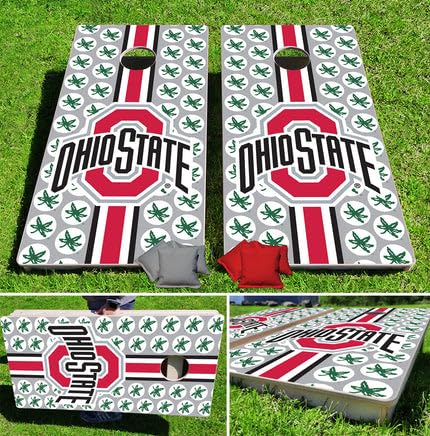 Ohio State Buckeyes Fanatic Premium Pro Cornhole Bean Bag Toss Game 24x48 with 8 Regulation 16oz Bags