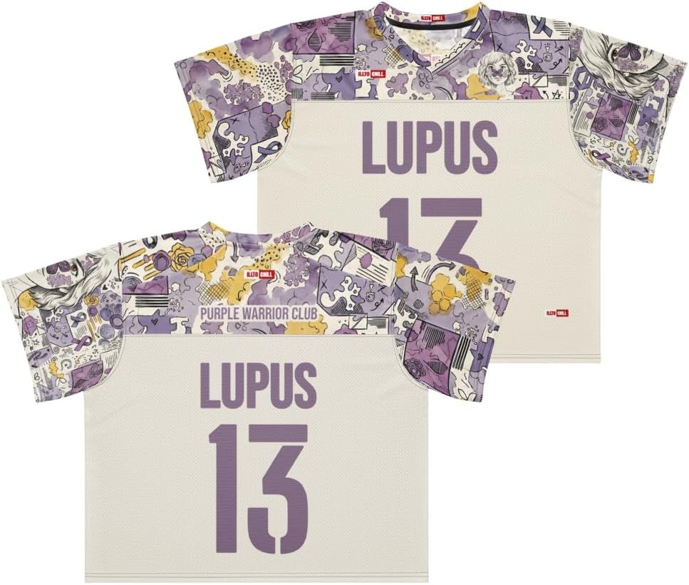 Lupus Disorder Boxy Football Jersey