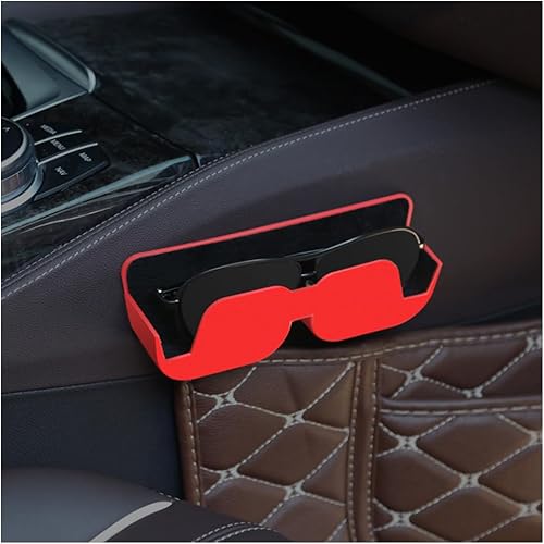 Soporte para lentes de sol para tablero de automóvil, funda única semiabierta para lentes de sol con diseño fresco y adhesivo fuerte, soporte