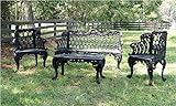 The King's Bay Garden Bench Set Two Side Chairs One Bench and One Table Vintage...