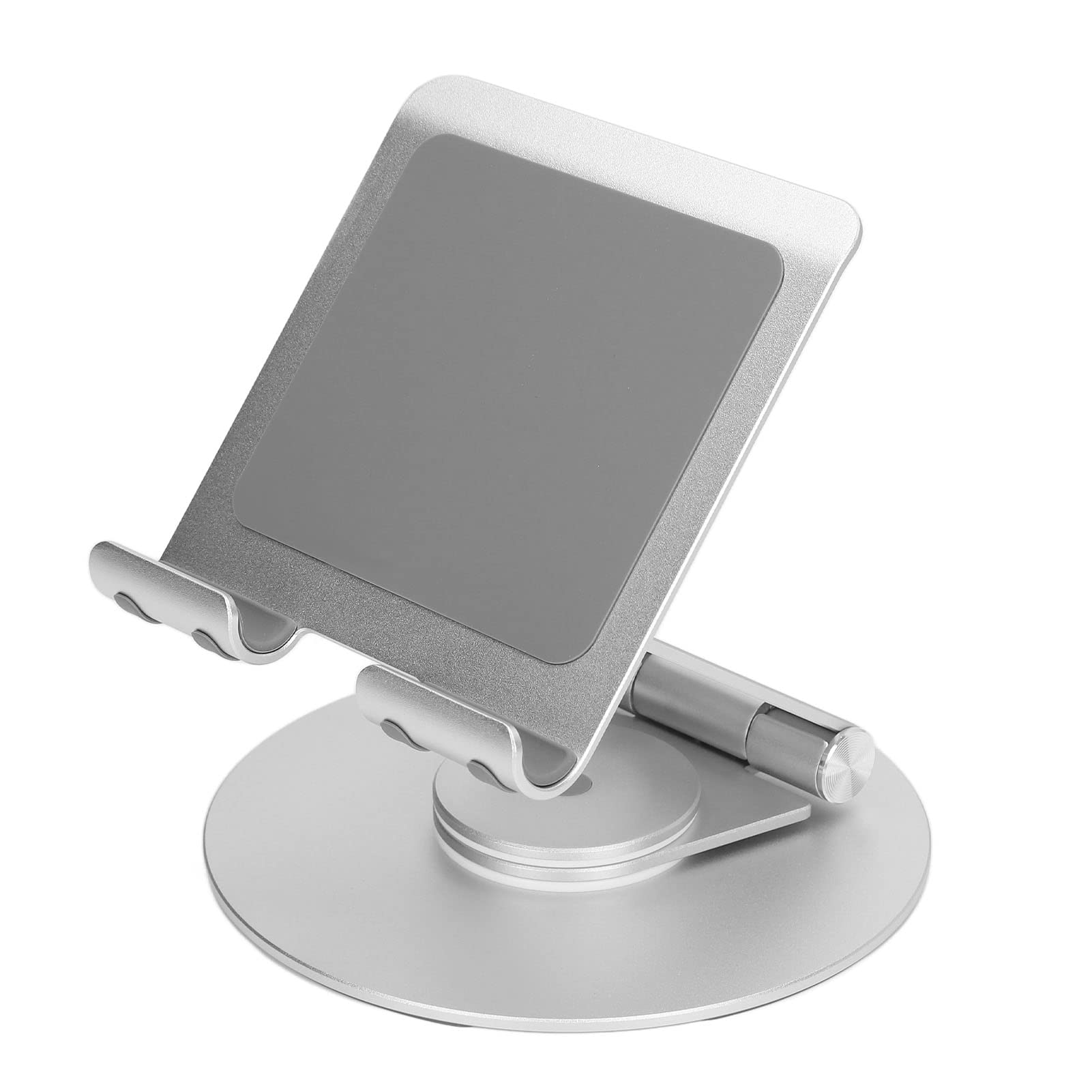 Soporte Ajustable para teléfono con rotación de 360° |para Escritorio/portátil/Tableta (Silver)