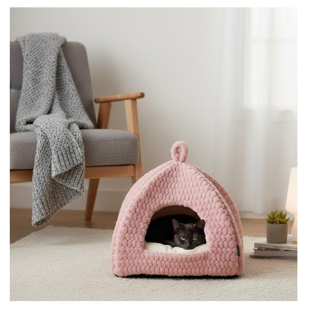 Igloo pour chat Naya 40 cm rose