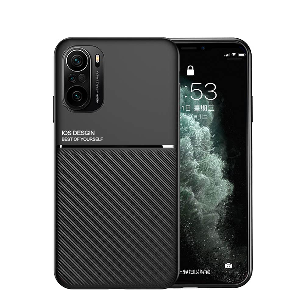 Kepuch Mowen Case for Xiaomi Redmi K40/K40 Pro/Poco F3 - Cover Bumper Built-in Metal Plate for Xiaomi Redmi K40/K40 Pro/Poco F3 - Black Mowen-Black