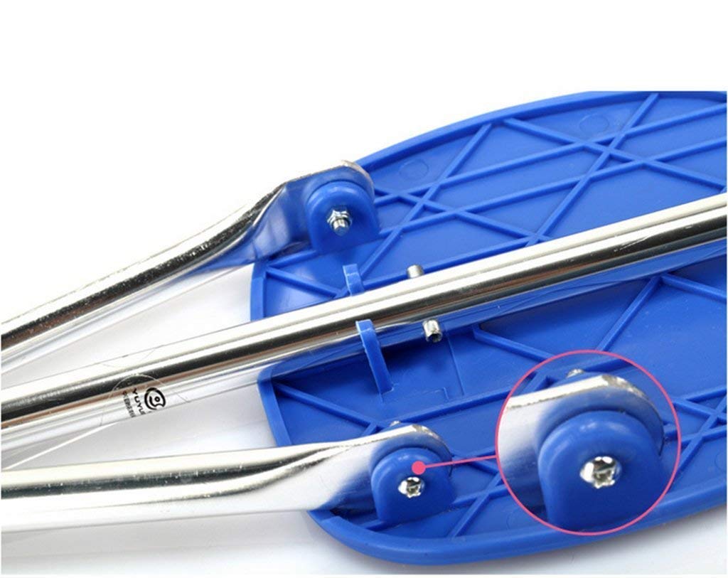 MObyat Andador para Ancianos,Bastón, Práctico Bastón Trípode Plegable Bastón Portátil Taburete Taburete De Aluminio Multifuncional Andador Azul Ancianos