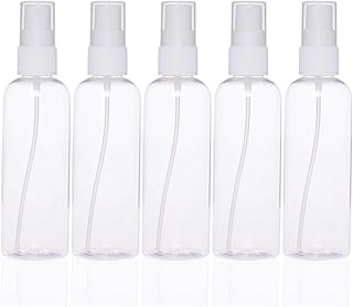 بخاخات شفافة سعة 100 مل من 5 قطع من سيواي، مجموعة فارغة صغيرة محمولة للسفر، حاويات مستحضرات تجميل سائلة صغيرة قابلة لإعادة الملء، 5 عبوات - 100 مل، 100 مل
