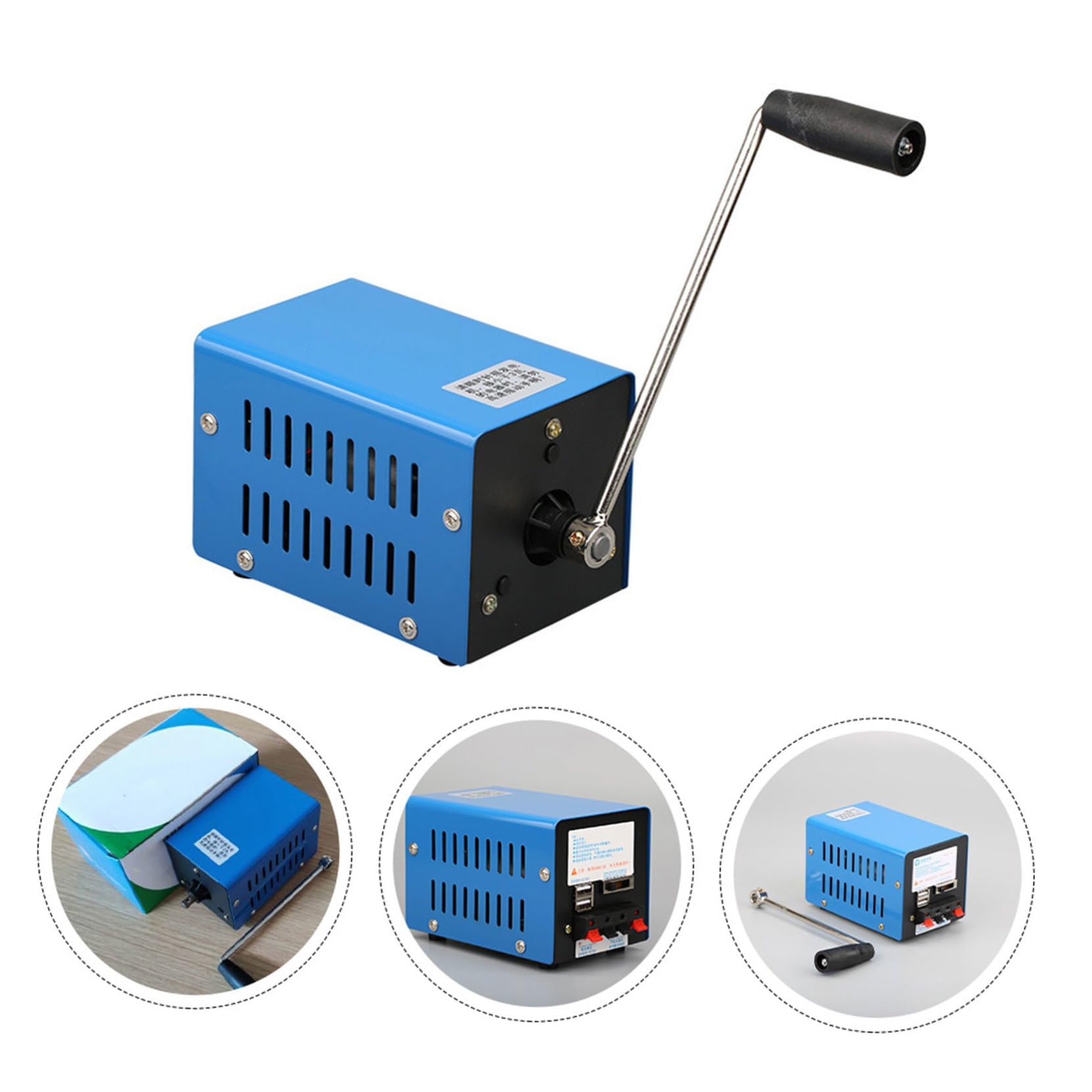 VICASKY Generatore Portatile a Maniglia ad Alta Potenza Leggero e Compatto con Doppia Porta USB per Emergenze Campeggio e Attività all Aperto