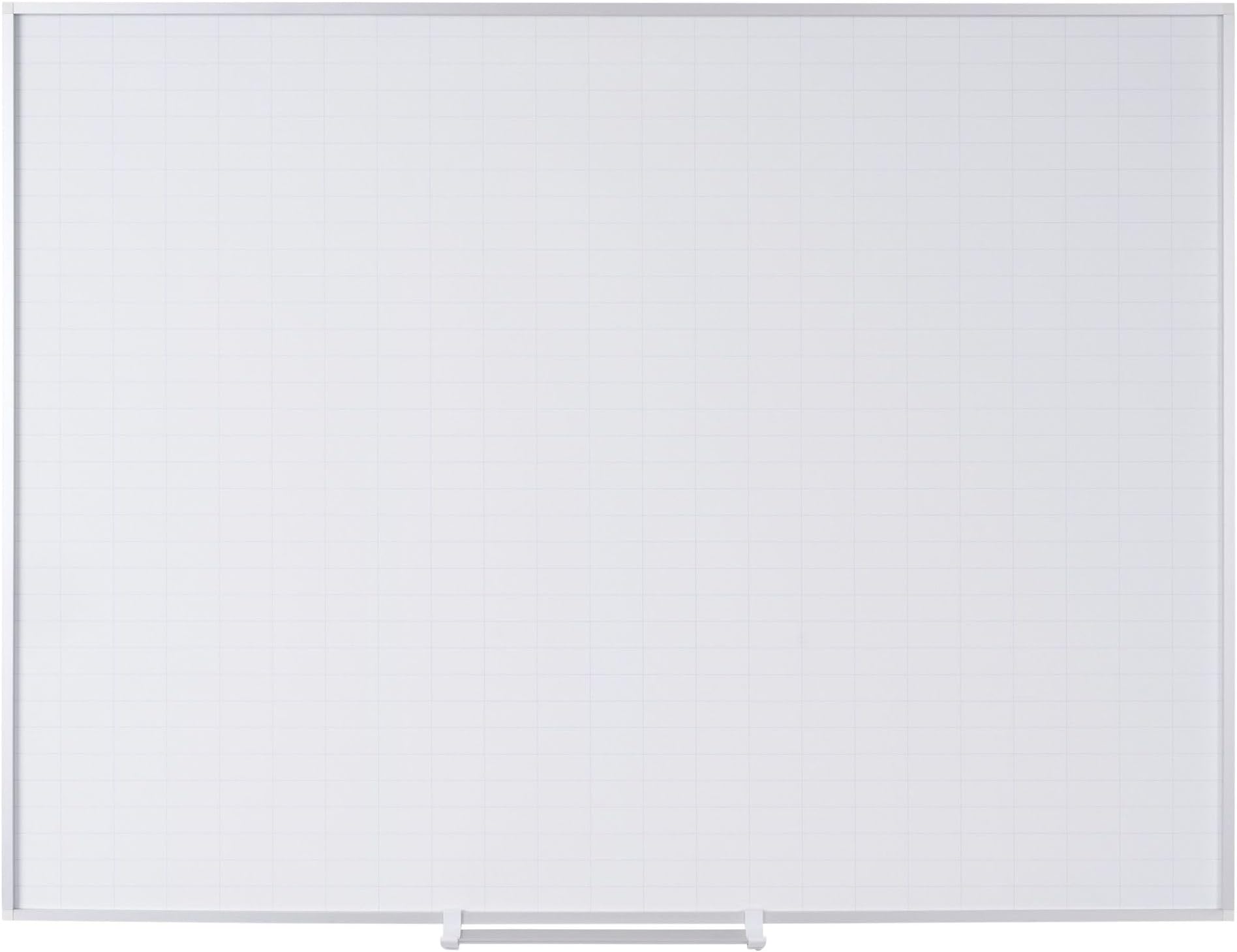 MasterVision Planning Board Magnetic Dry Erase, 1" x 2" Grid Planner with Aluminum Frame, 48" x 72", Gold