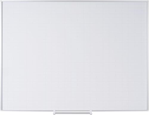 MasterVision Magnetic Platinum Plus - Planificador de rejilla de porcelana de borrado en seco de 1 x 2 pulgadas con kit de accesorios, 2 x 3 pies,