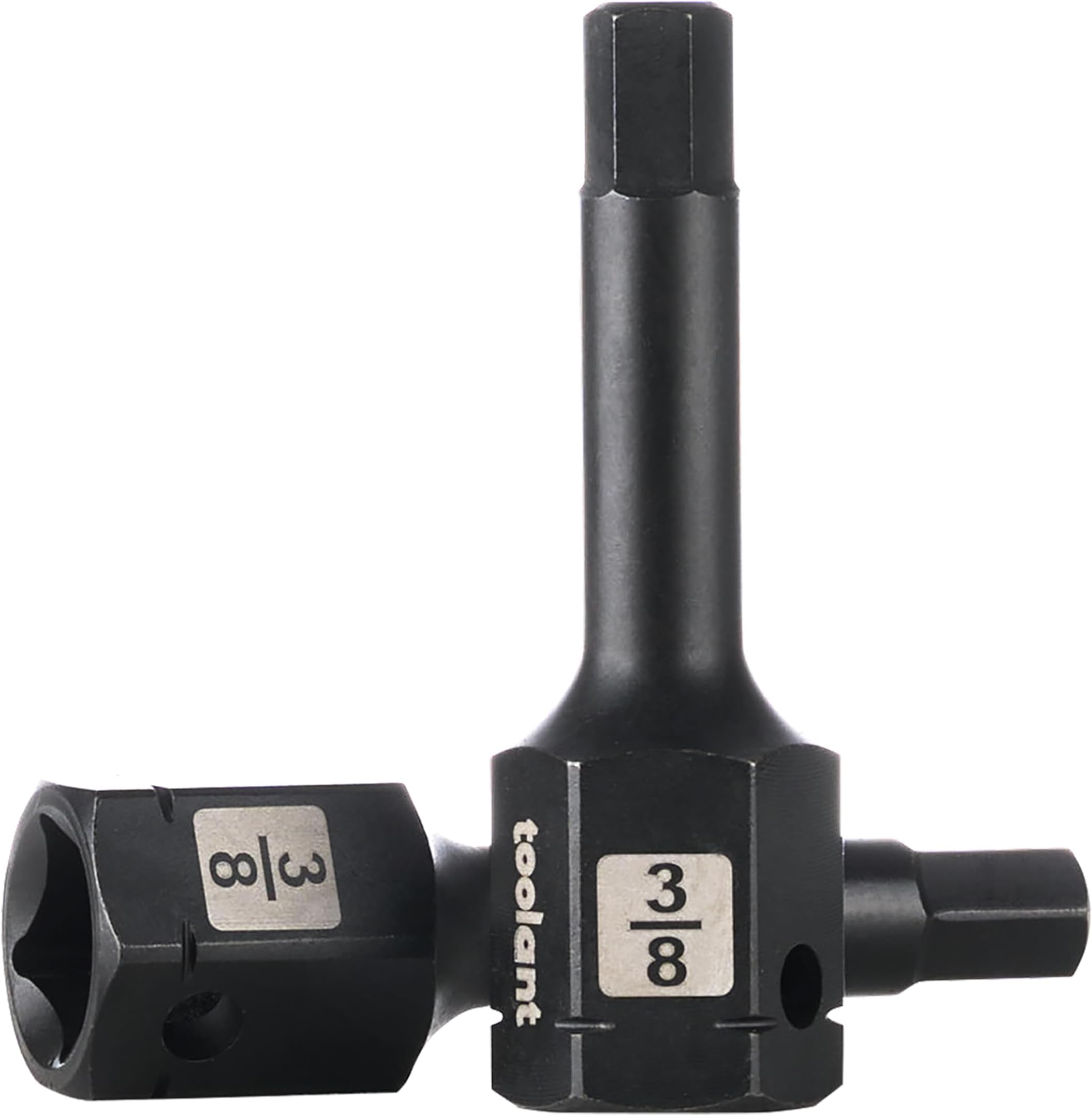 toolant 1/2" drive 3/8" impact hex bit socket set 2PCS, Hex Drive, S2 Steel Air Drive Allen Socket set,Impact Grade