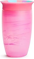 Munchkin Miracle 360 Toddler Sippy Cup 10oz Spill Proof Tropical Swirl Pink/Multi - Dentist Recommended