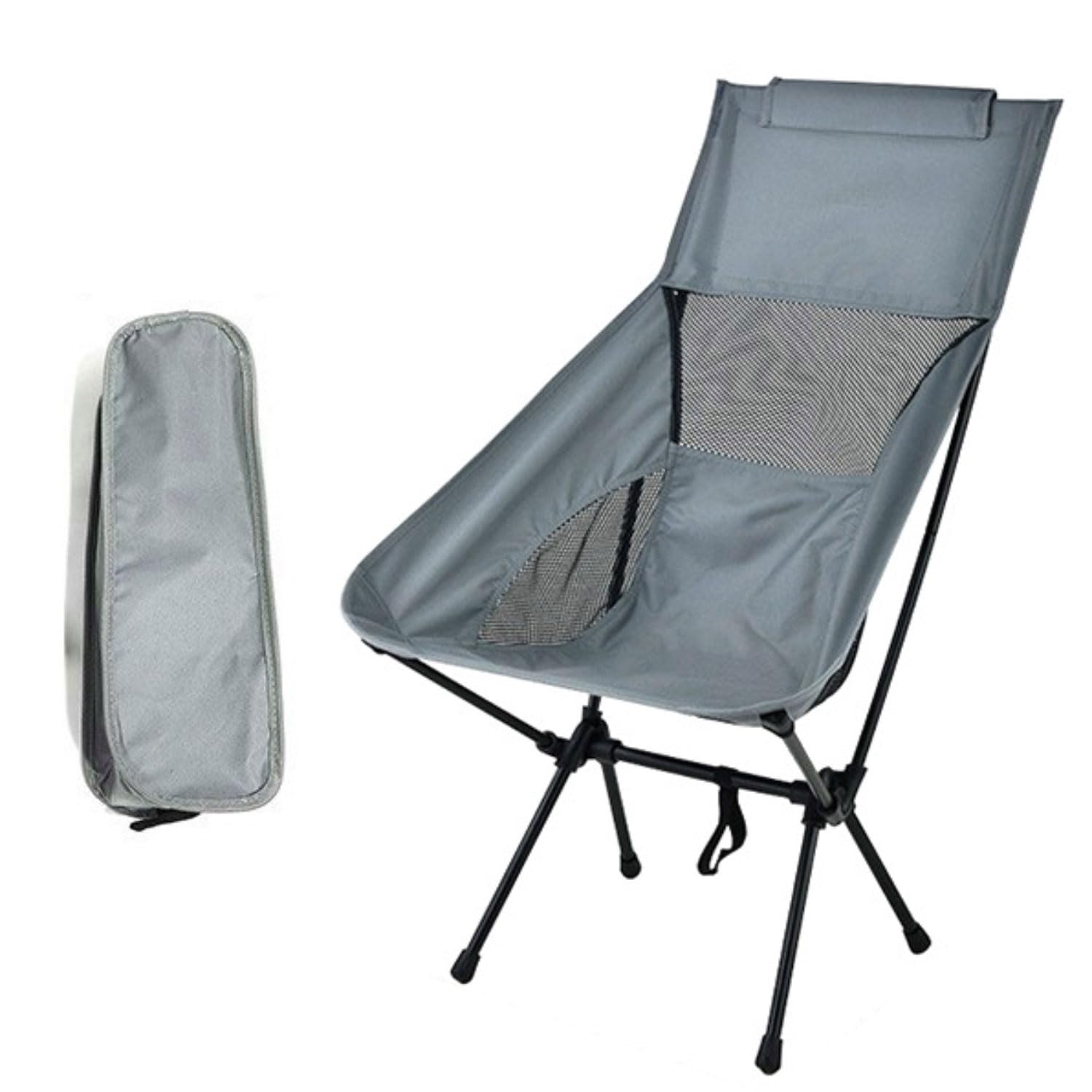 Chaise pliante camping et de pêche extérieur robuste avec sac de transport compact