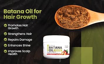 100% Unrefined Batana Oil from Honduras | 4.23 Ounce Jar | Dr Sebi Approved for Hair Growth | Thickens Hair and Prevents Hair Loss