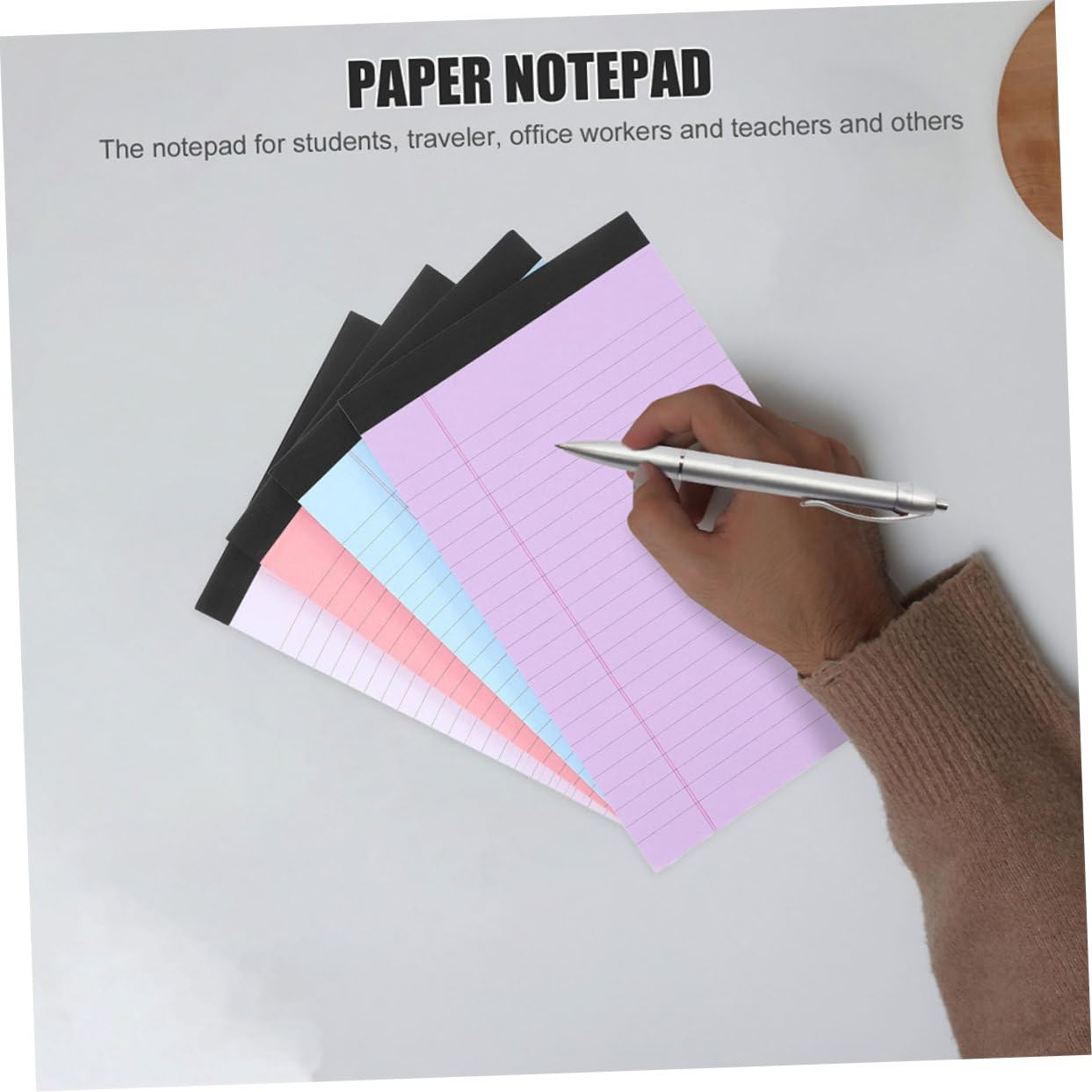VILLCASE 8 bloc-notes juridique blocs-notes cahier ligné point liste journal Cahier de prise de notes Cahier de notes juridiques Cahier de notes déchirable blocs de papier petit bloc-notes