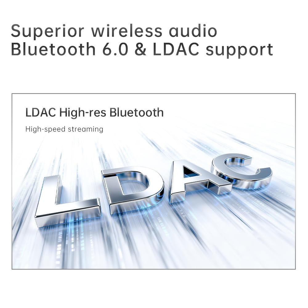JadeAudio Livello 1 Desktop HiFi Bluetooth LDAC Amplificatore 2×300W Classe D, ingresso USB/coassiale, uscita subwoofer, amplificatore stereo per Home Theater/computer/altoparlanti con alimentazione