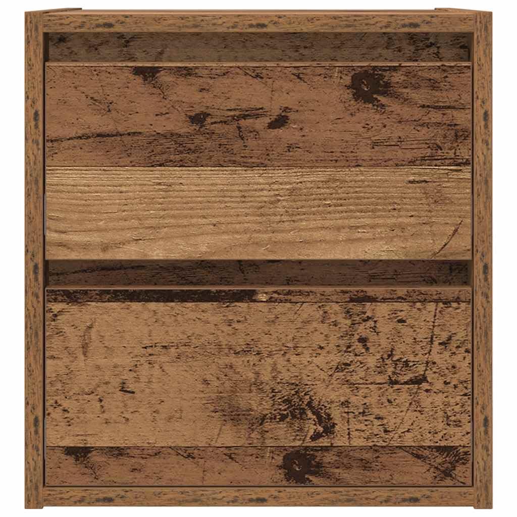Hothingwell Stary drewniany stolik nocny 38x34x40 cm