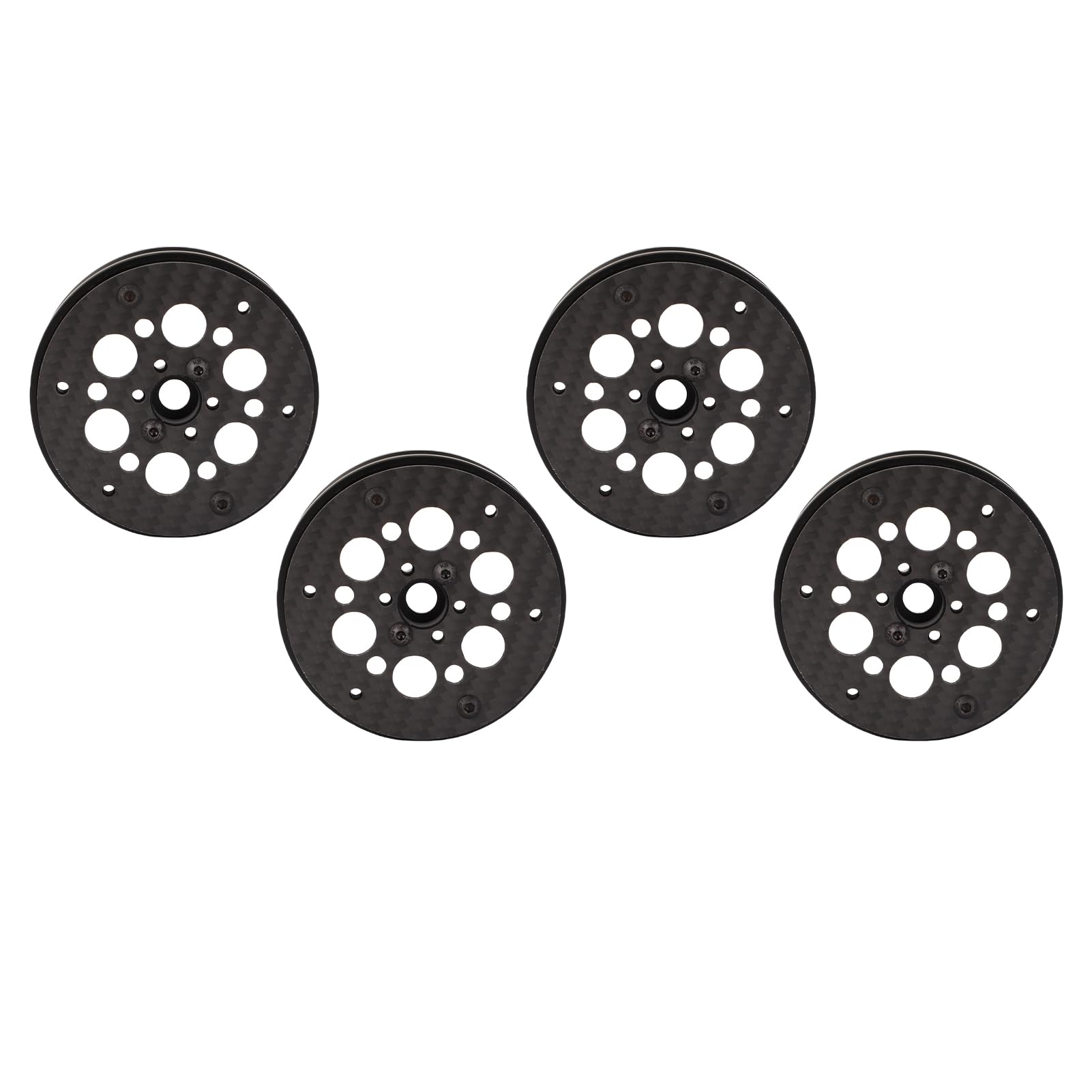 Generic Autentyczny Design 2,2" Lekki Zestaw Felg RC z Włókna Węglowego do Wspinaczki dla Entuzjastów Gąsienic RC z Włókna Węglowego
