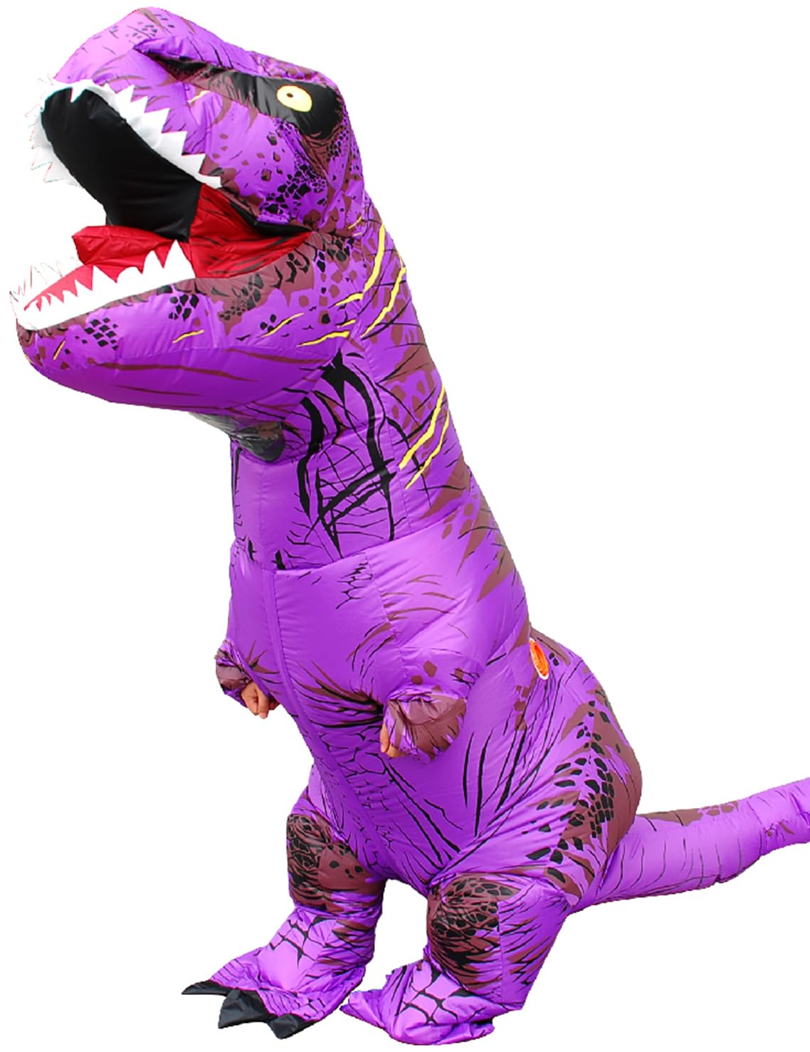 Disfraz inflable de dinosaurio para adultos, disfraz de T-Rex de cuerpo completo, disfraz de dinosaurio de Halloween para hombres y mujeres