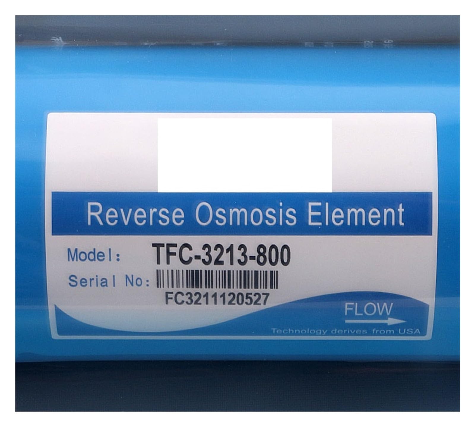 Sistema de ósmosis inversa de membrana RO de flujo de 800G, FTC-3213-cartucho purificador de agua con elemento filtrante de 800 galones