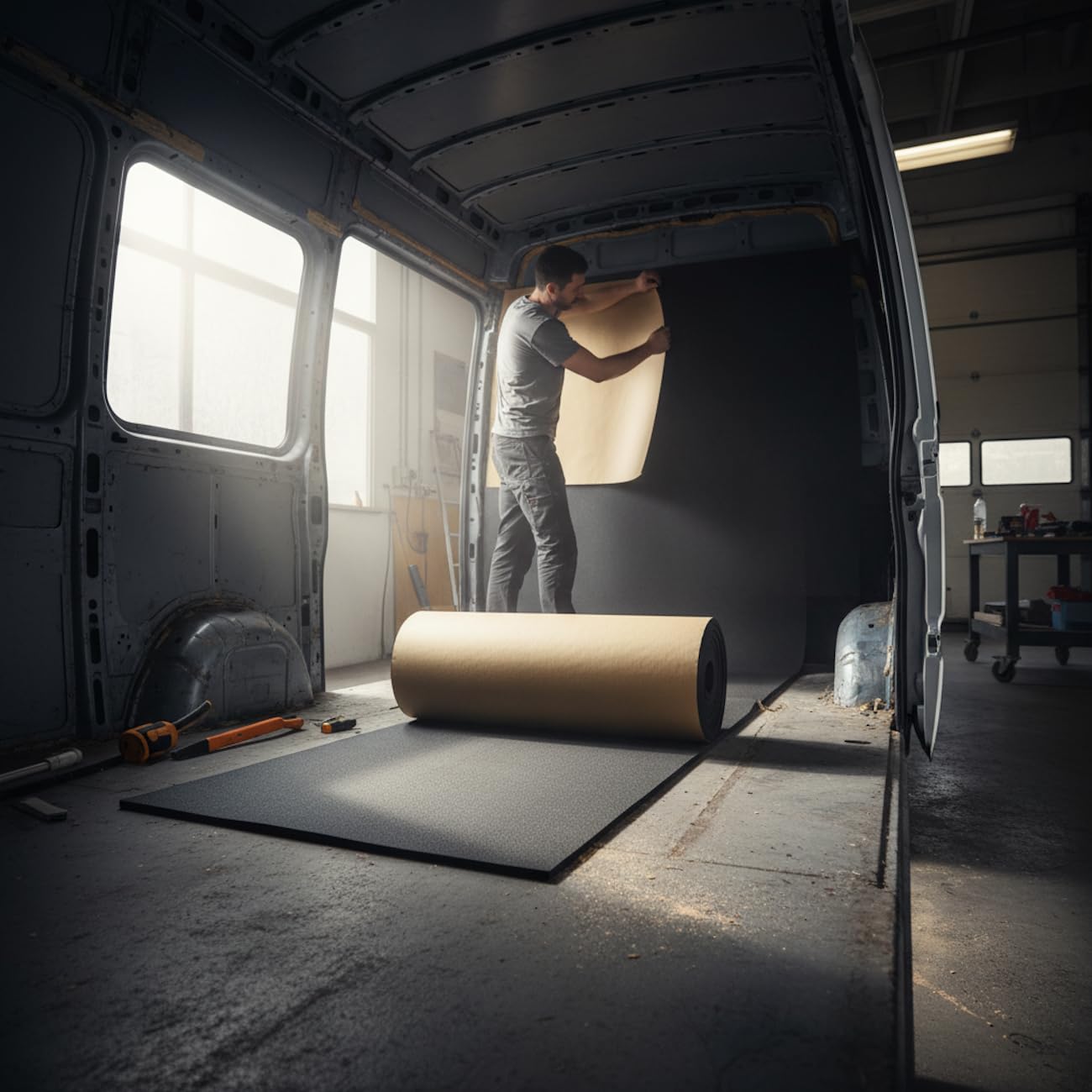 Pannelli Isolanti Autoadesivi 19 mm Tappetino Da 6 Metri in Caucciu' per Isolamento Termico e Acustico Camper Auto Veicoli Tapparelle FonoAssorbente