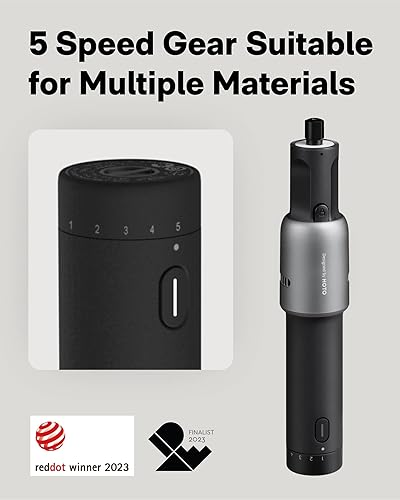 Miniatura 2 de HOTO Mini kit de herramientas rotativas inalámbricas de 4 V, 25000 RPM, herramienta giratoria recargable USB-C de 5 velocidades con 35 accesorios,