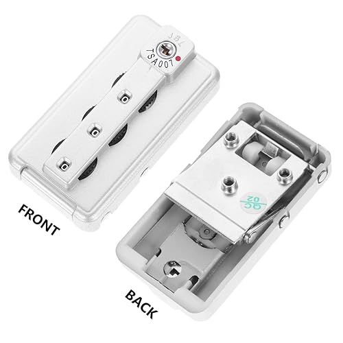 Miniatura 9 de Hemoton Bloqueo de equipaje de repuesto, cierre de cremallera, cerradura de combinación de aduanas, portátil, candado digital, cerradura de