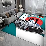  bailongma Moderne Tokyo Neon Conduite Street Flanelle Tapis Supercars Racing Car Print Tapis Dessin Animé Chambre Décoration Tapis De Sol B272 40×60CM