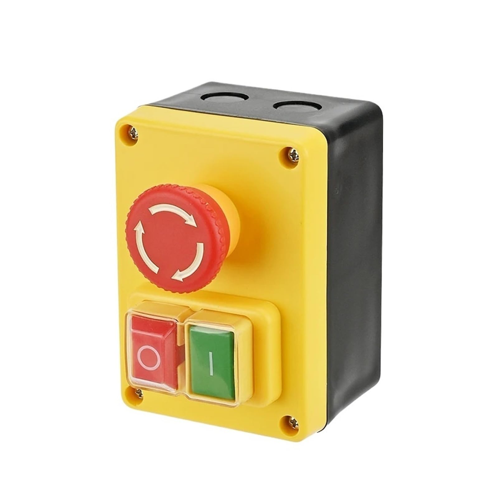 Interruptor magnético YH02A D-2 120V/250V 16A pulsador electromagnético interruptores de parada de emergencia 1 ud.(250VAC)