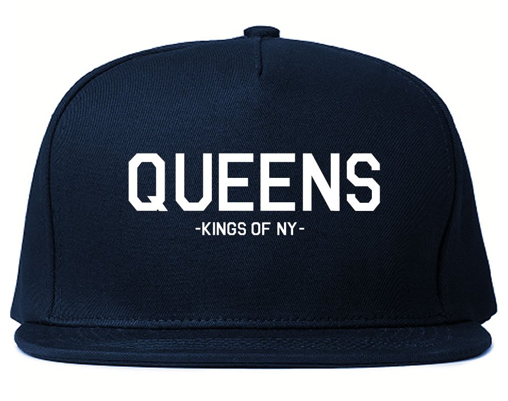 Kings Of NY Queens LI New York Snapback Hat (US, Alpha, One Size, Navy Blue)