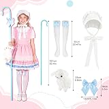 esgwork Shepherdess Costume Set – Complete four piece shepherdess outfit