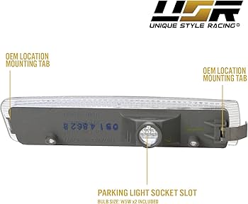 Amazon.com: USR Z3 Side Marker Lights - COMBO Euro Clear Lens