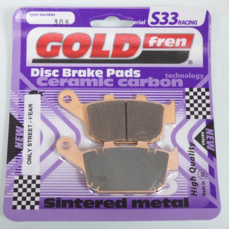 Plaquette de frein Gold Fren pour Suzuki SV 650 ABS 2016-2019 arrière AL7 AL8 AL9