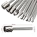 Yakamoz 2 Set of 10pcs 3mm 1/8 Inch Shank HSS Routing Router Bits Burr for Dremel Rotary Engraving Wood Working Tool
