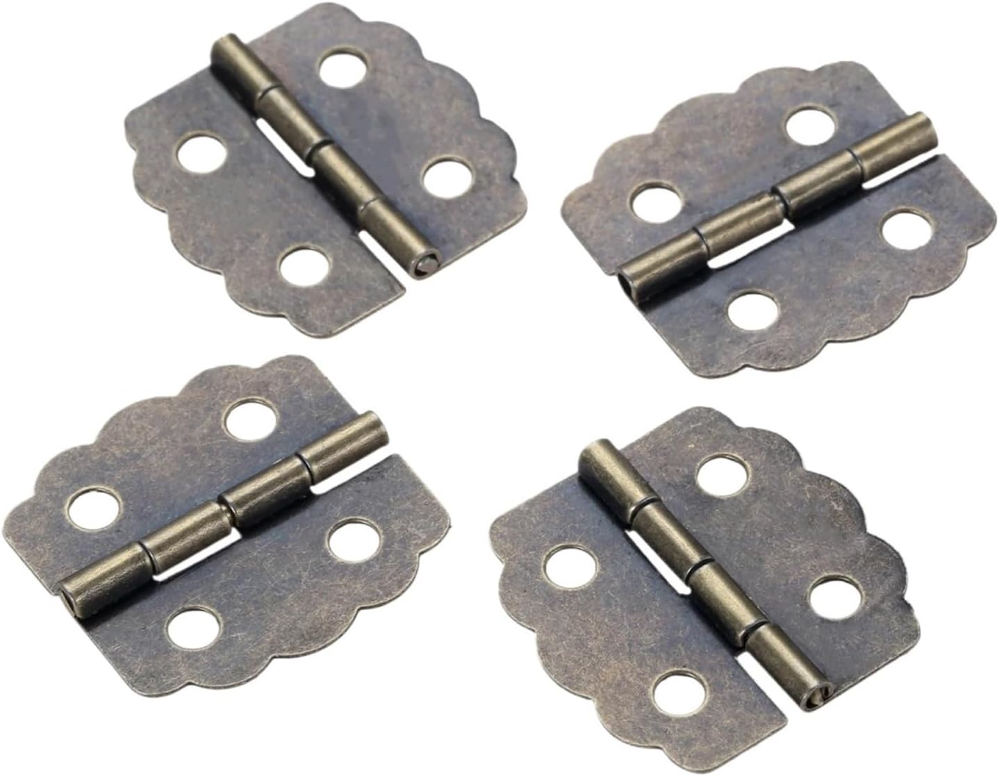 Heavy Duty Residential Hinges Hardwares 4pcs Kitchen Cabinet Door Hinges Wooden Box Hinge Furniture Accessories