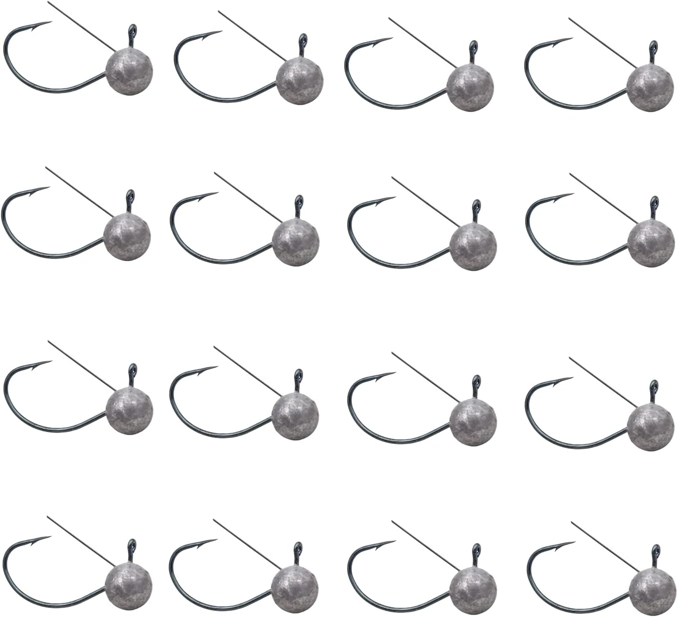 LOWIFAR 16 Pcs Wacky Rig Hooks Weedless Jig Head Neko Rig