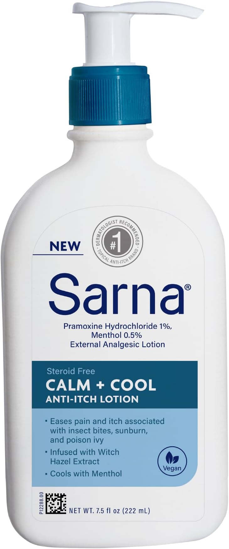 Amazon.com: Sarna Calm + Cool Anti-Itch Lotion, Soothe and Relieve Pain ...