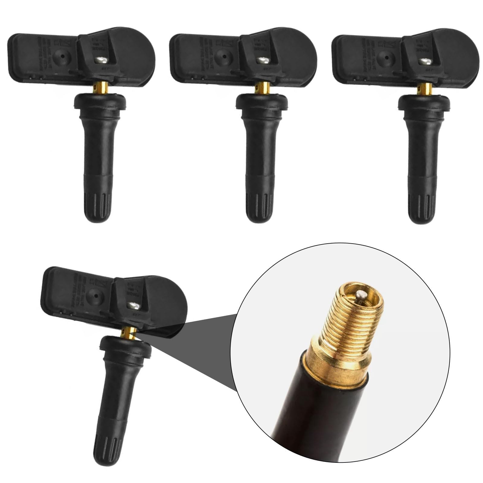 ANBOO 4 Stück Reifendrucksensor für Mercedes C/CLA/GLC/CLS/E/S/V-Klasse, TPMS Reifendruckkontrollsystem für Mercedes Vito W447 Viano W639 Vito EQV Metris, RDKS Sensor A00090500 A4479051704