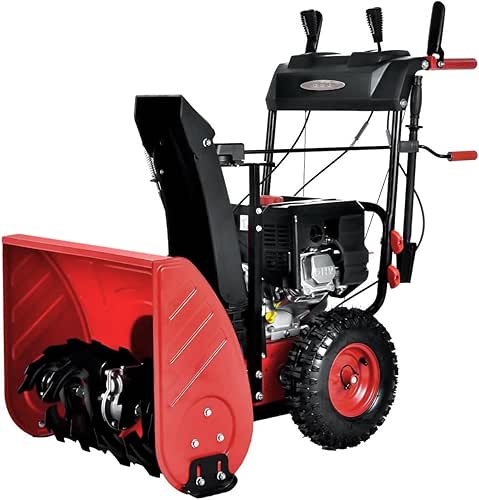 PowerSmart 24-Inch 2-Stage Self-Propelled Gas Snow Blower 212cc Engine with