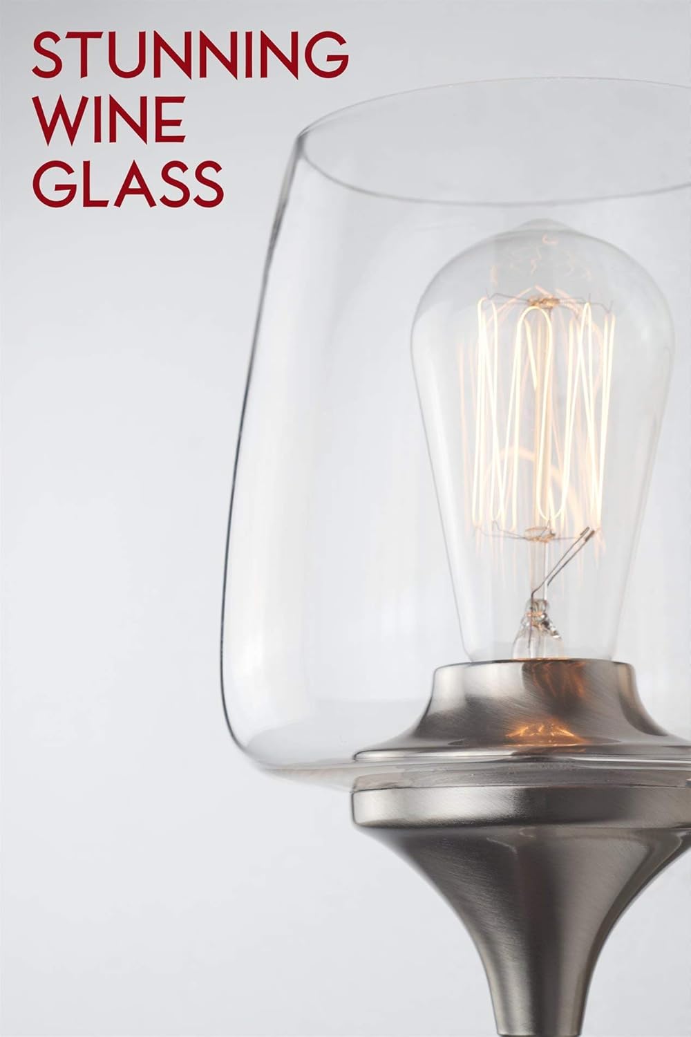 Get Special Price Kira Home Stella 10 Modern Chic Wall Sconce/Wall Light + Wine Glass Shade, Brushed Nickel Finish