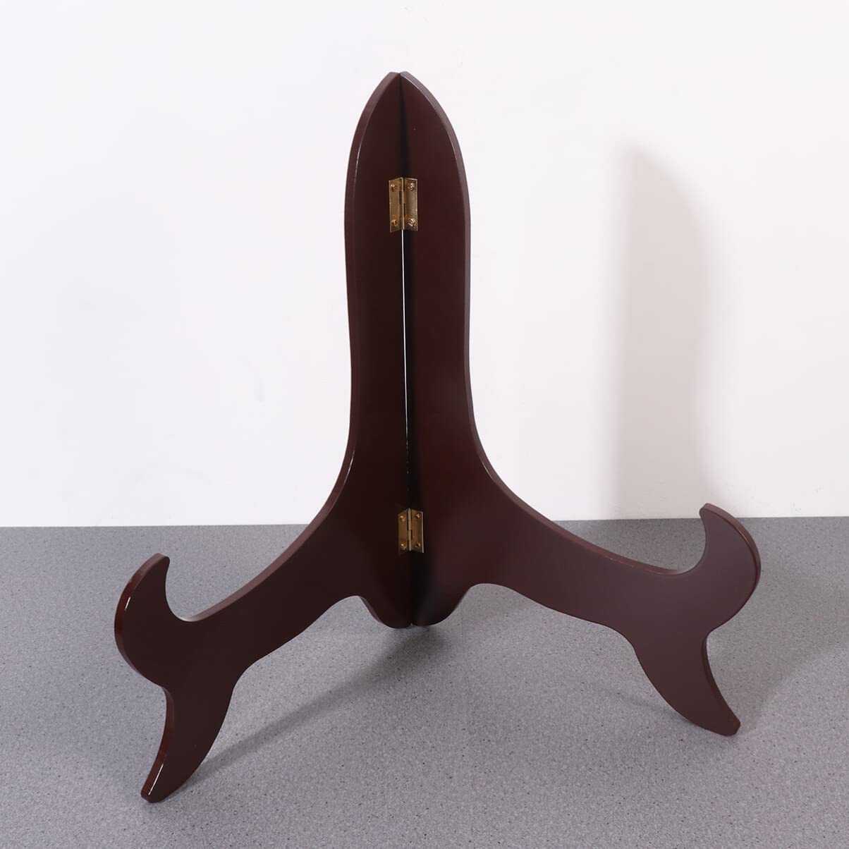 Ciieeo Soporte para Platos Decorativo de Madera Classic 16 Pulgadas