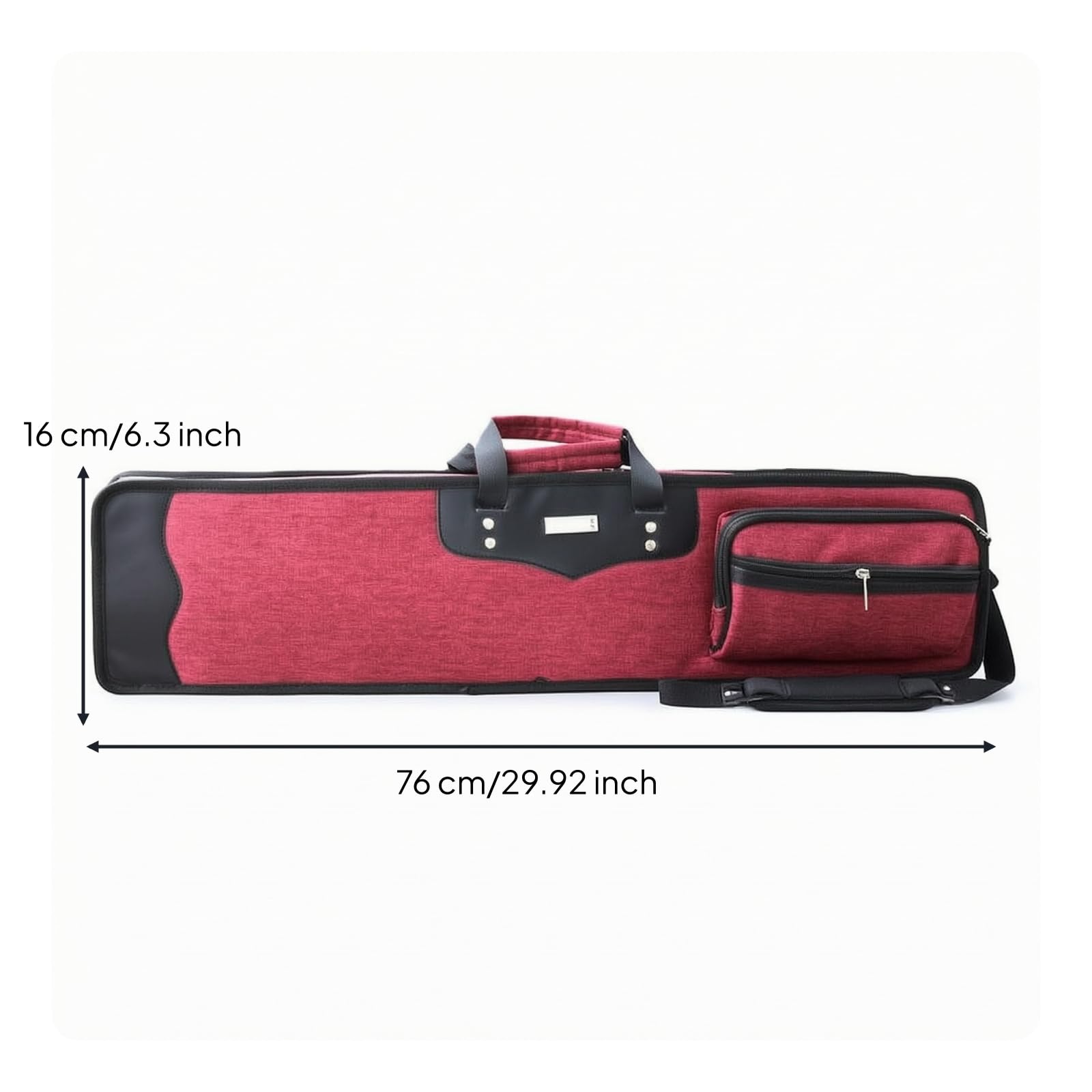 Estuche Flauta Impermeabl Portátil Bolsa para Flautis, Rojo Azufaifo