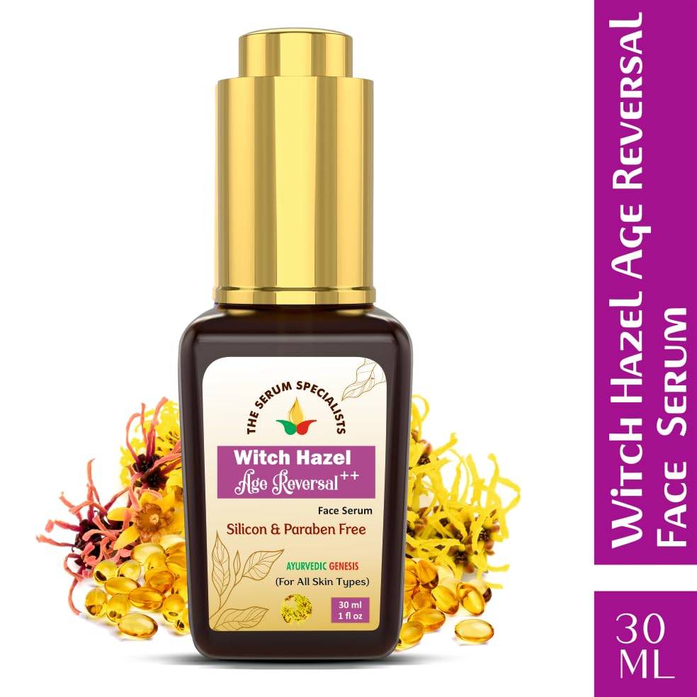 Image of Witch Hazel Face Serum - Balances & Clarifies Skin | Enriched with Witch Hazel Extract | Tightens Pores & Soothes Irritation | All Skin Types - 30ml