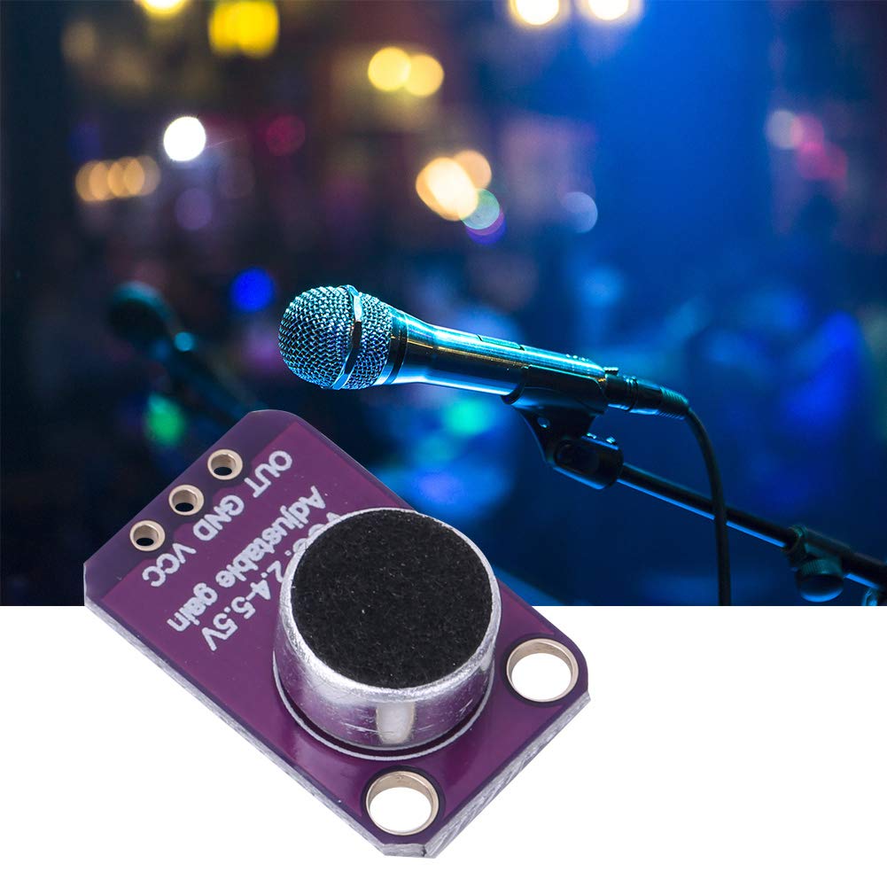 Respicefinem MAX4466 Microphone Amplifier Module Sound Sensor with 2.4V to 5.5V Power Supply High Gain (25x to 125x) 112dB PSRR 126dB CMRR